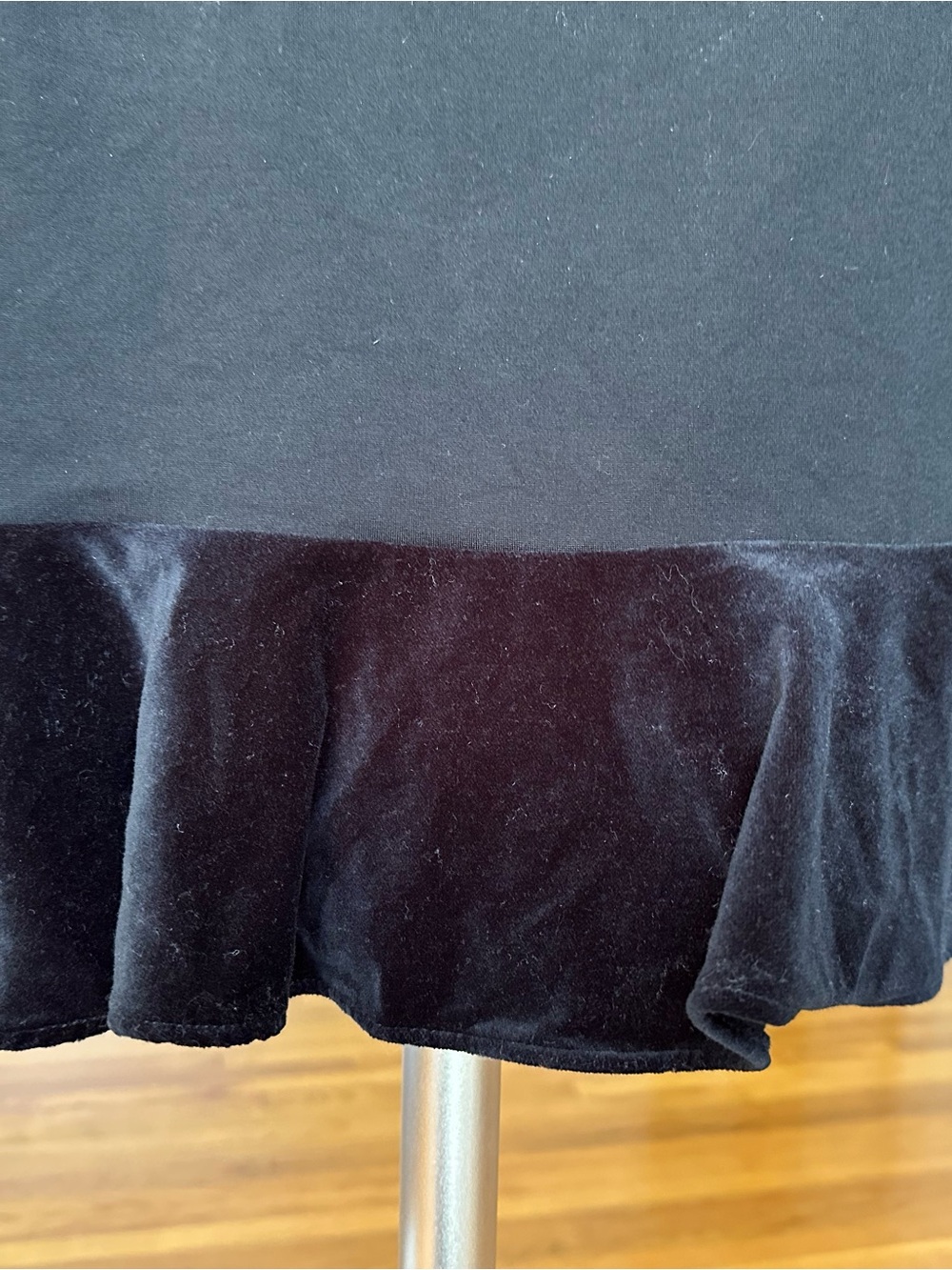 J. Crew Black V-Neck Peplum Camisole with Velvet Flounce XS - Picture 7 of 13